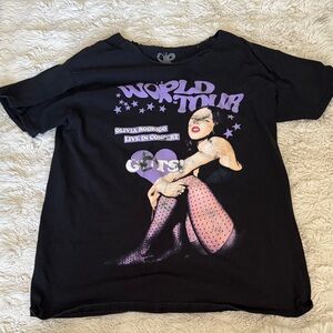 Black Graphic Short Sleeve Tee